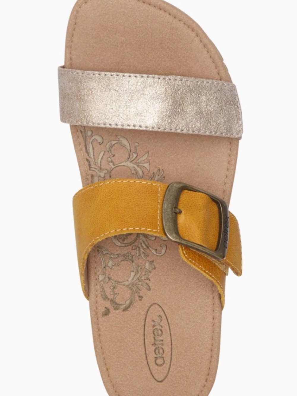 Aetrex Daisy Adjustable Slide Sandal-size 9